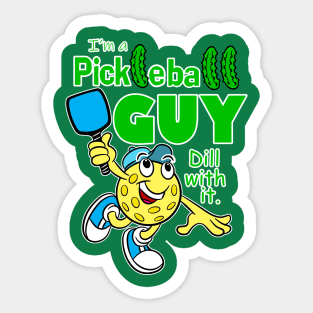 Pickleball Guy Sticker